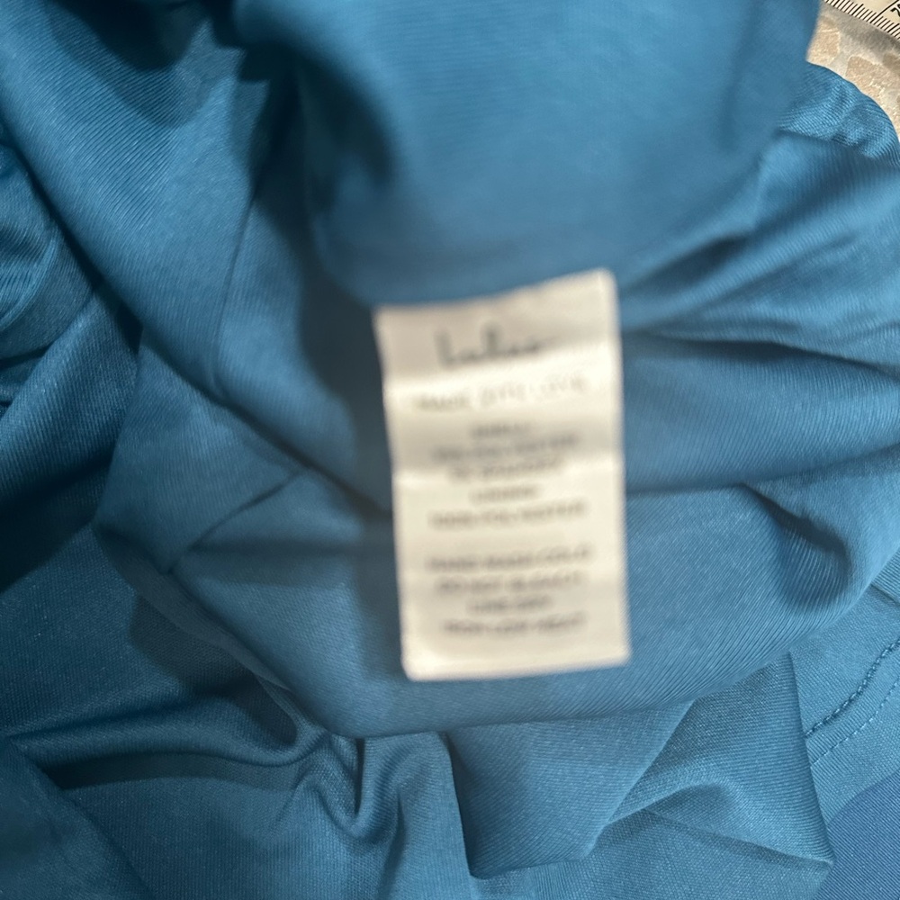 New Lulu's Ultimate Poise Teal Blue One-Shoulder Midi Dress XS X-Small Classy - Picture 11 of 11